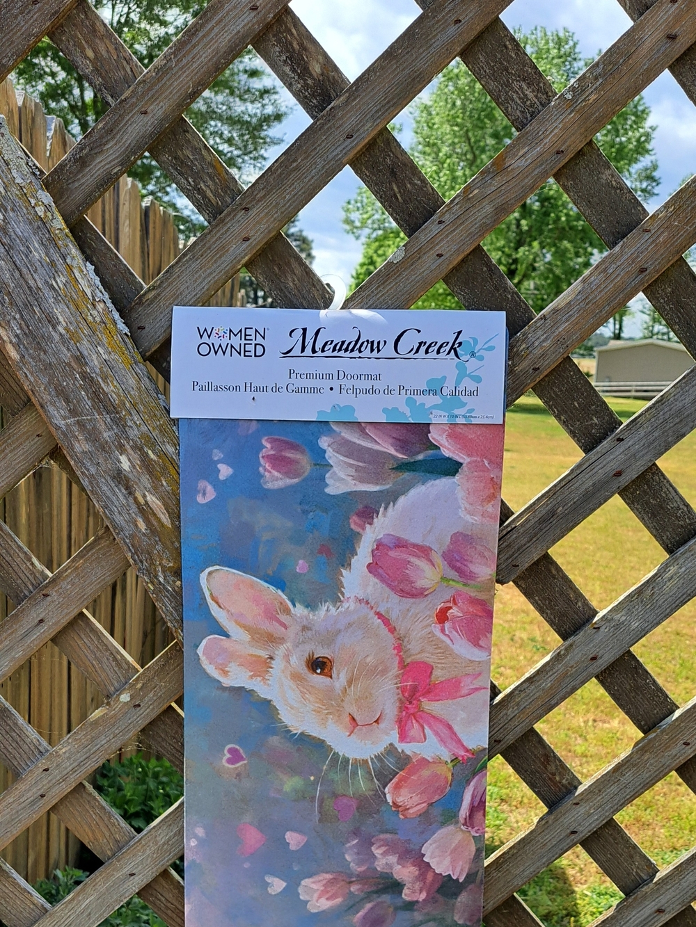 NWT Meadow Creek By Evergreen Bunny Floral switchmat Insert-